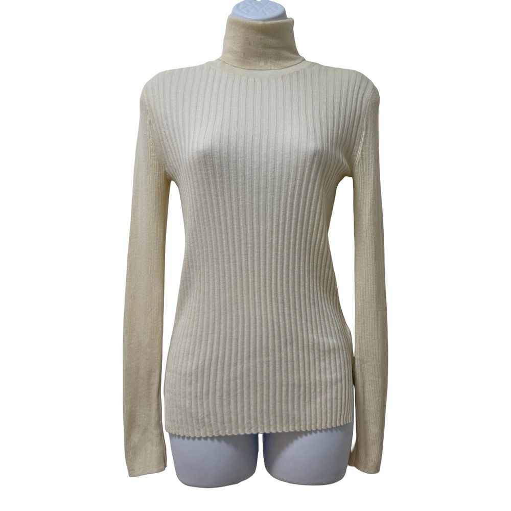 Alex Mill Womens Wool Blend Rib Turtleneck Sweater Size S Closet Staple Capsule